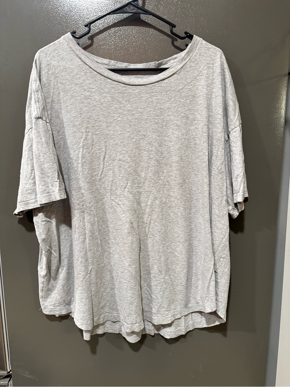 aerie Relaxed Crewneck Tee - Light Gray Size XL - Picture 2 of 9
